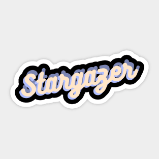 Stargazer retro Design Sticker